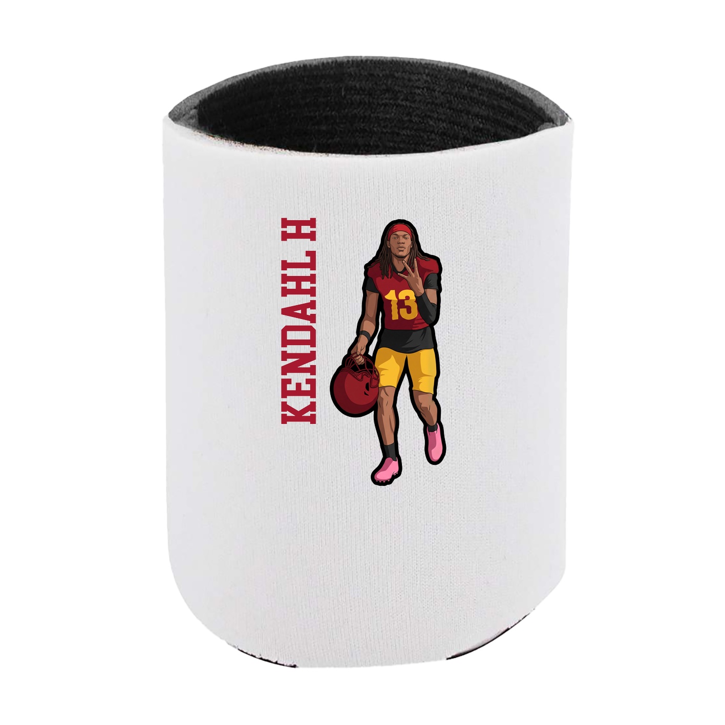 Can Holder — Name Vertical in White