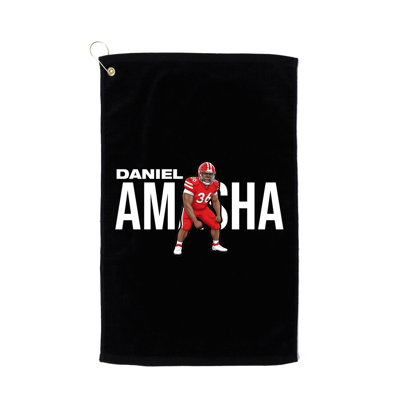 Golf Towel — Player Name in Black
