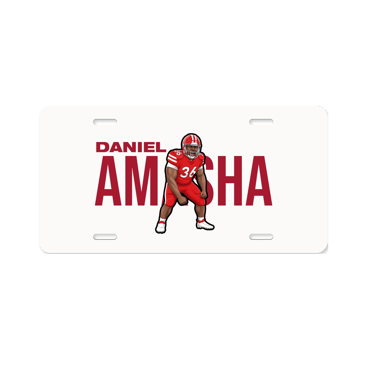 License Plate — Player Name in Classic