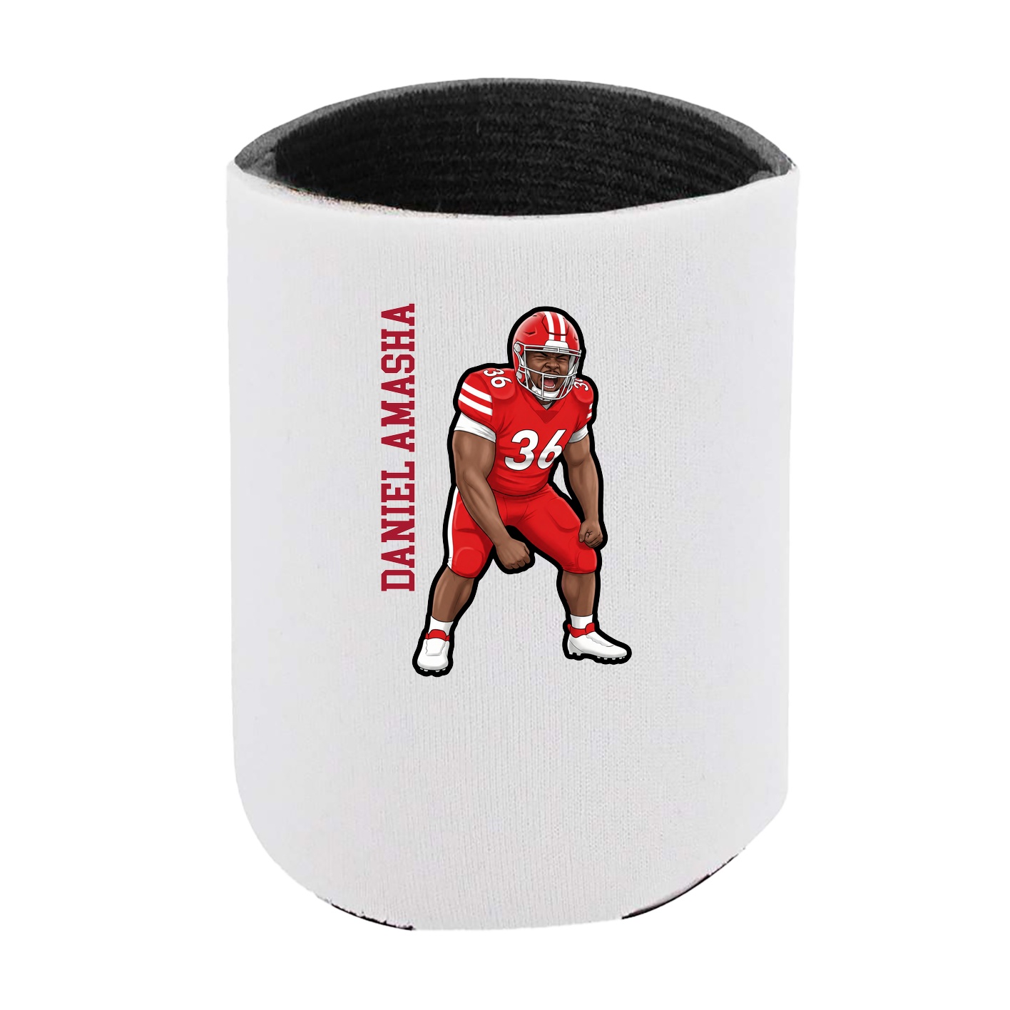 Can Holder — Name Vertical in White