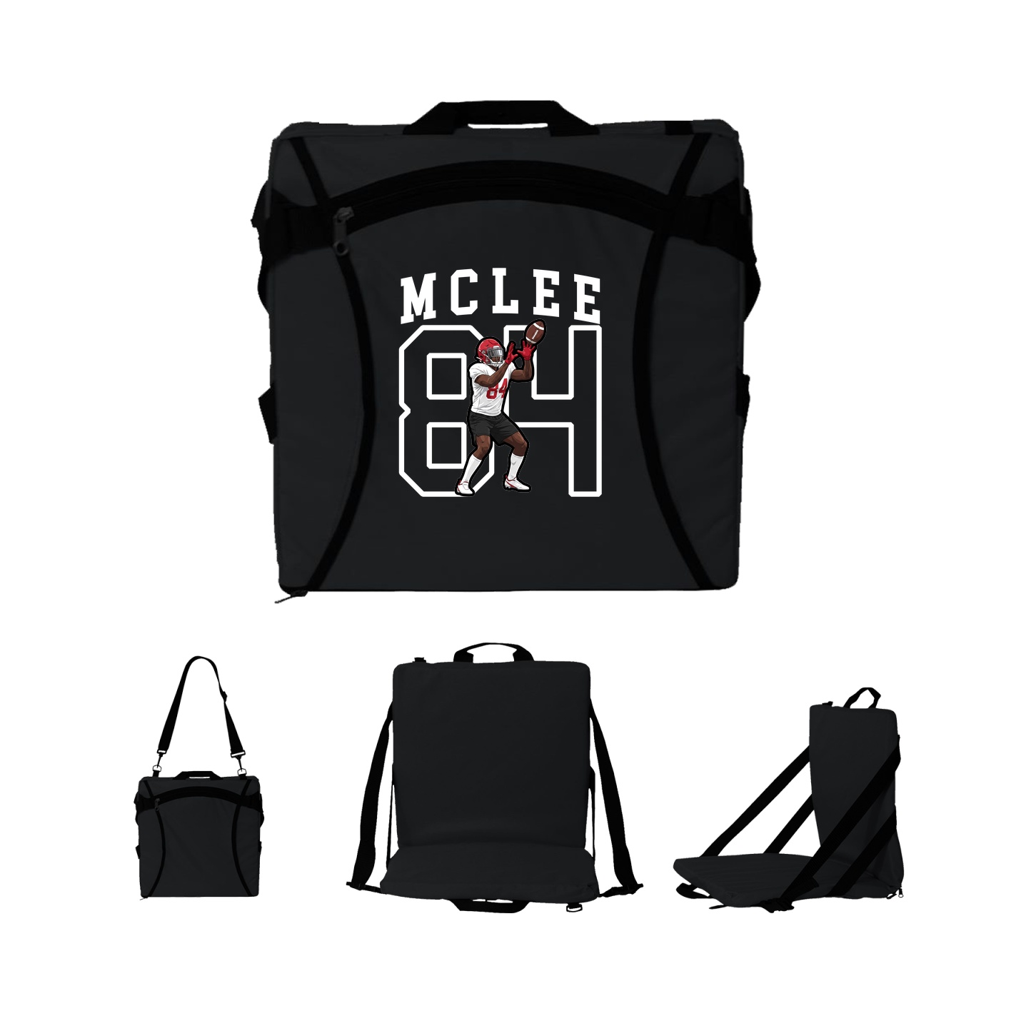 Folding Stadium Seat — Shirsey in Black