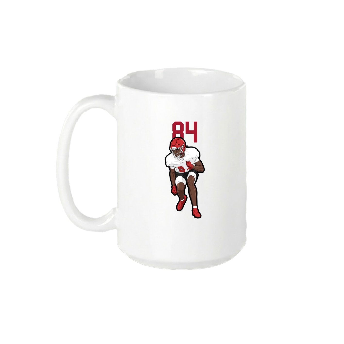 15oz Coffee Mug — Number Top in White