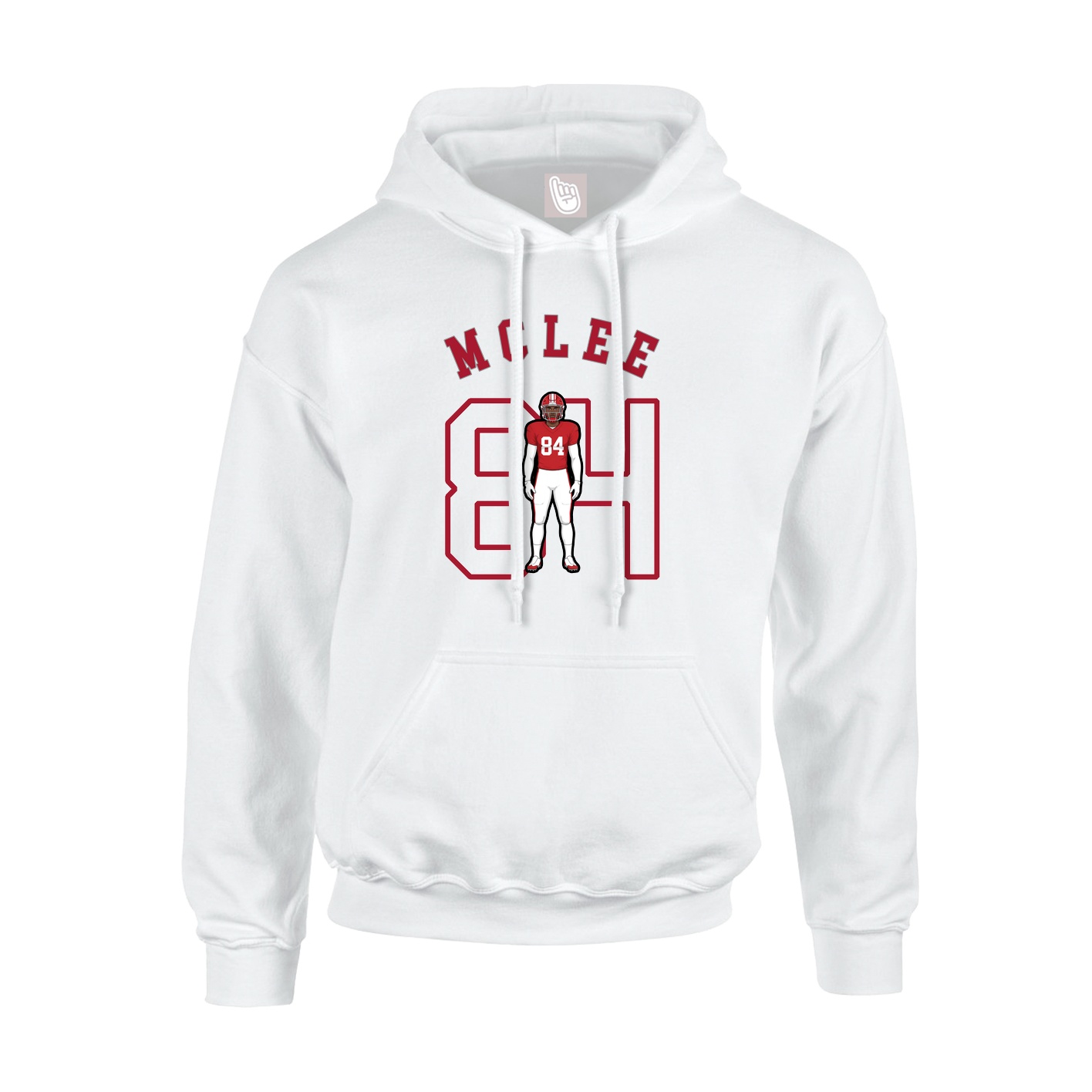 Youth Hoodie — Shirsey Arch in White