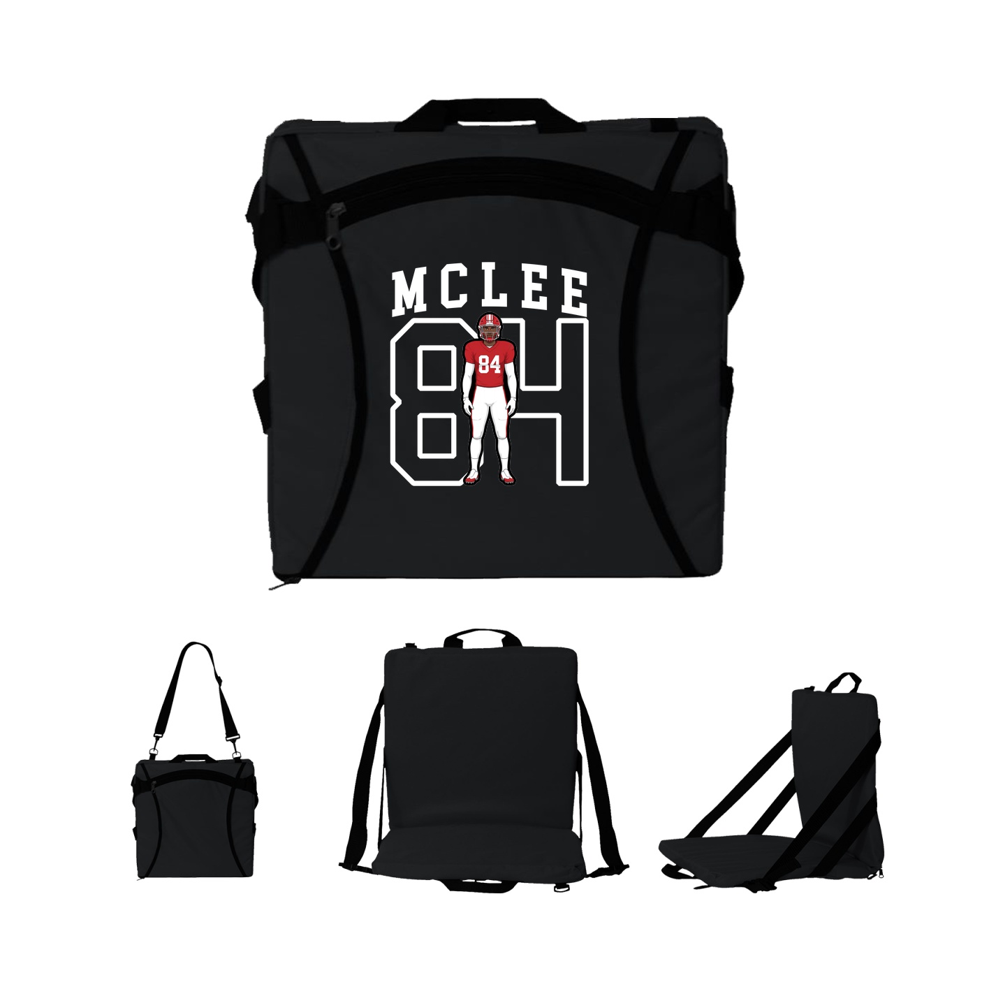 Folding Stadium Seat — Shirsey in Black