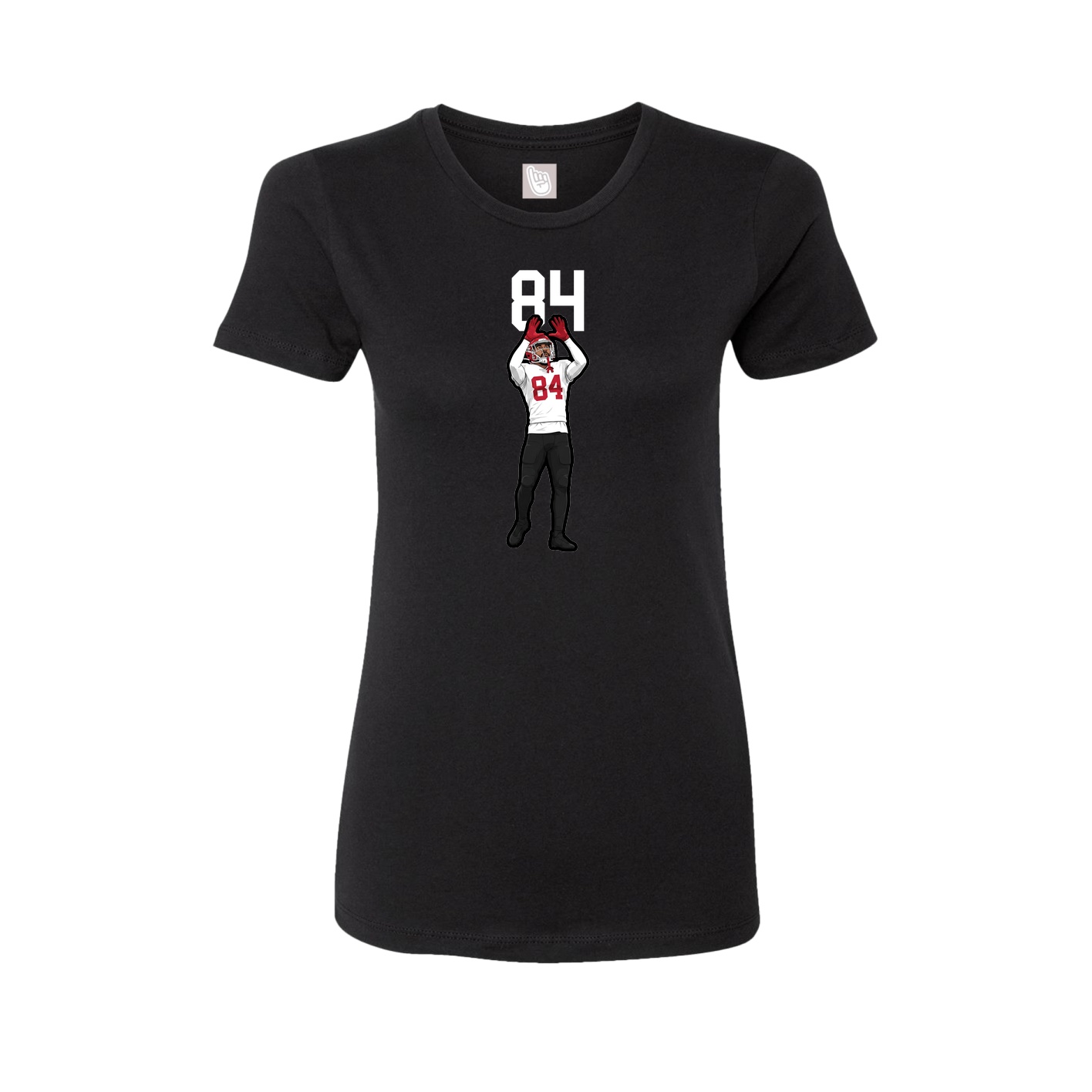 Womens Tee — Number Top in Black
