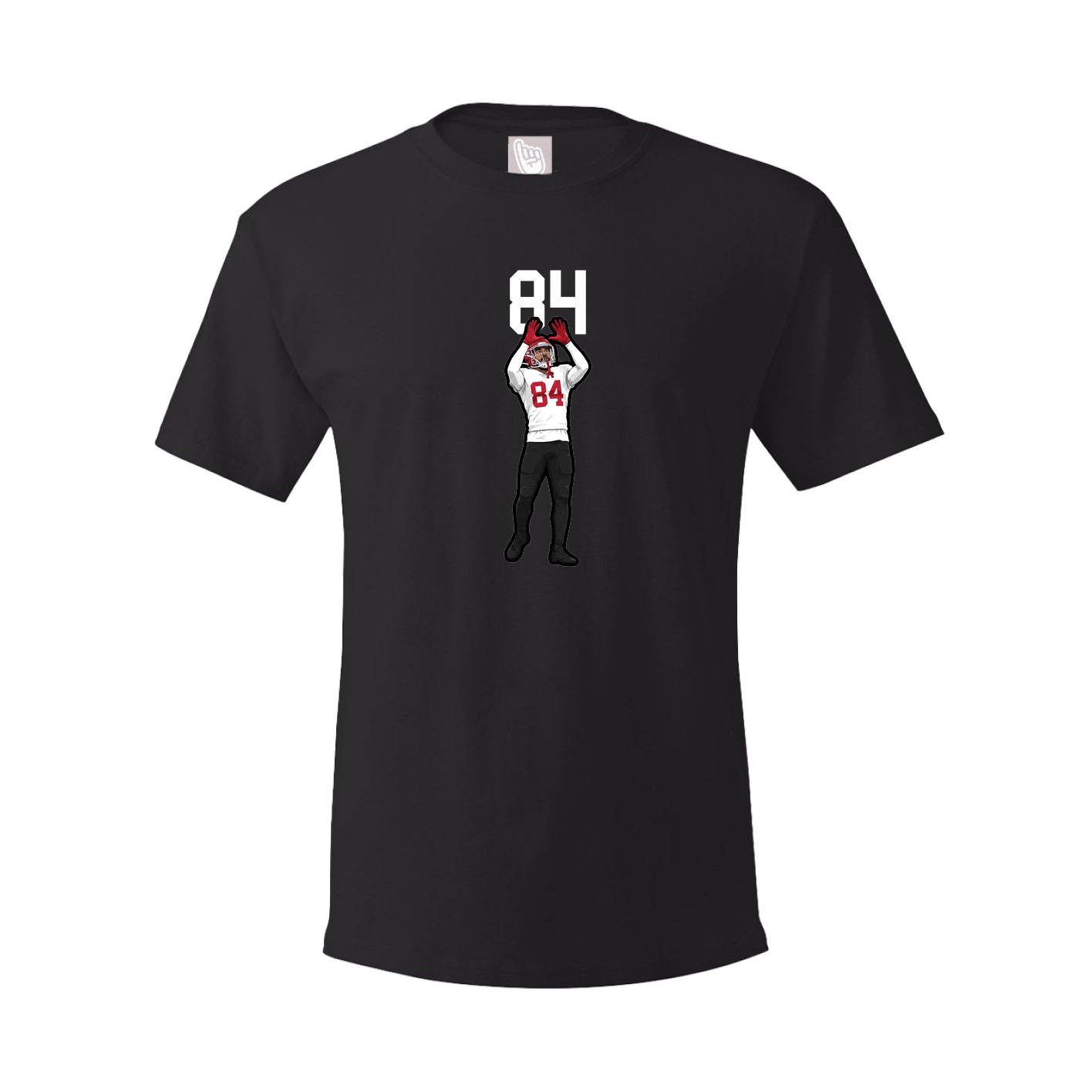 Youth Tee — Number Top in Black
