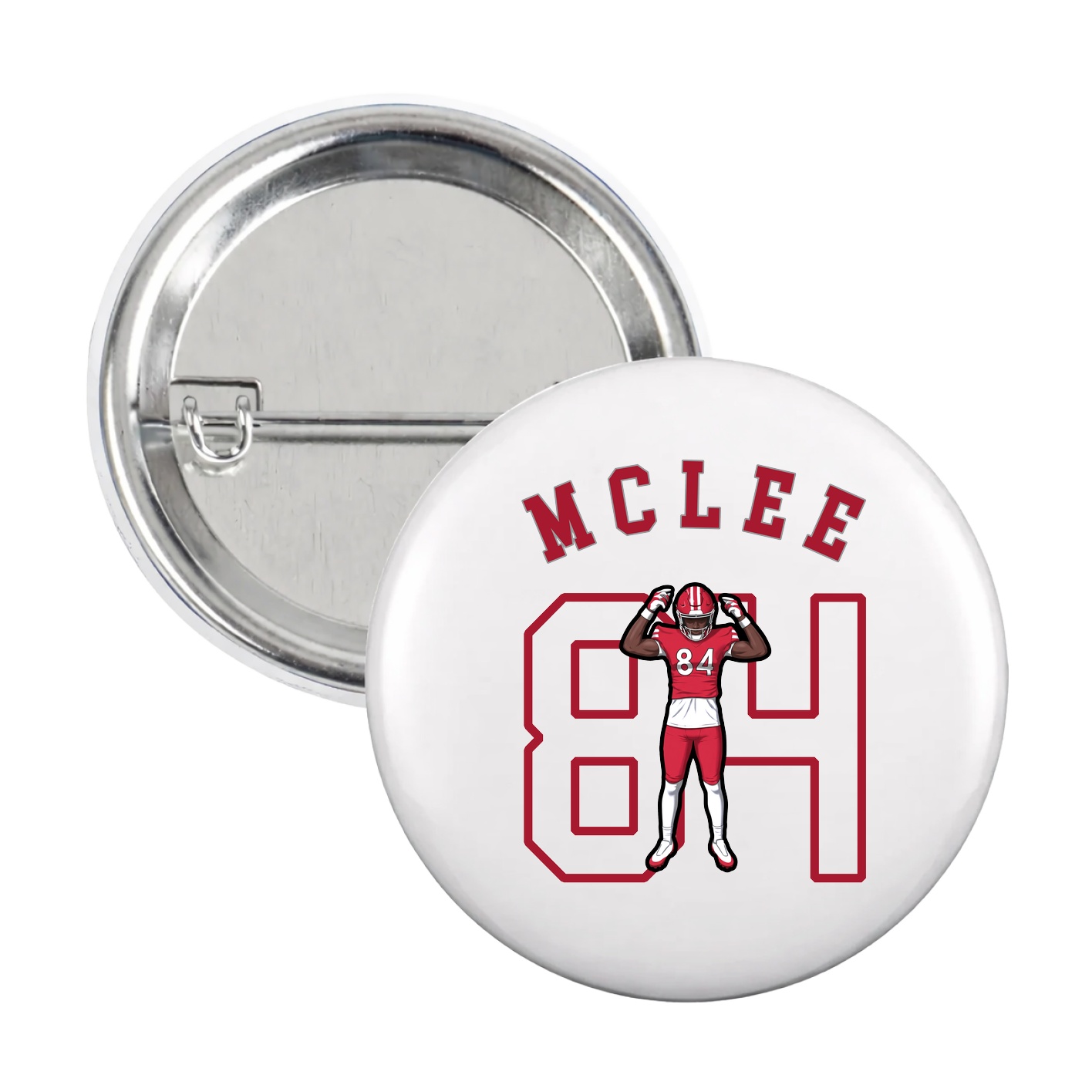 Game Day Button — Shirsey Arch in White