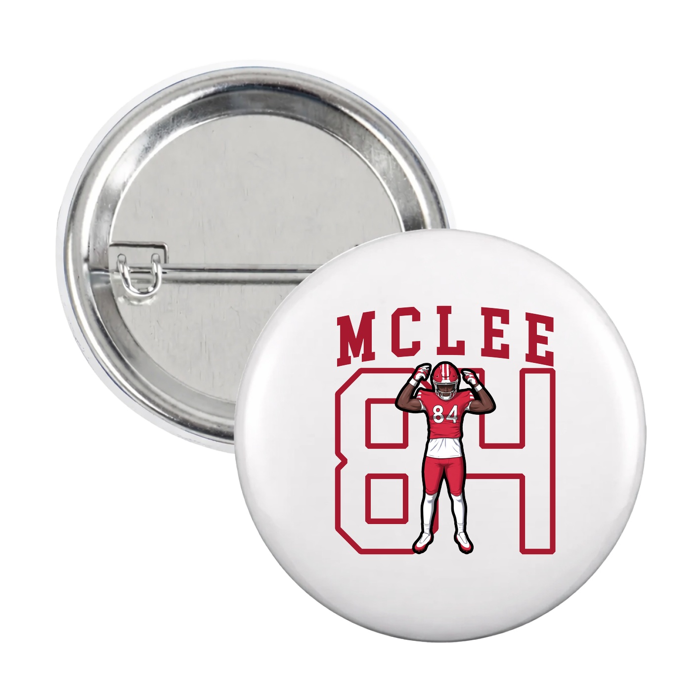 Game Day Button — Shirsey in White