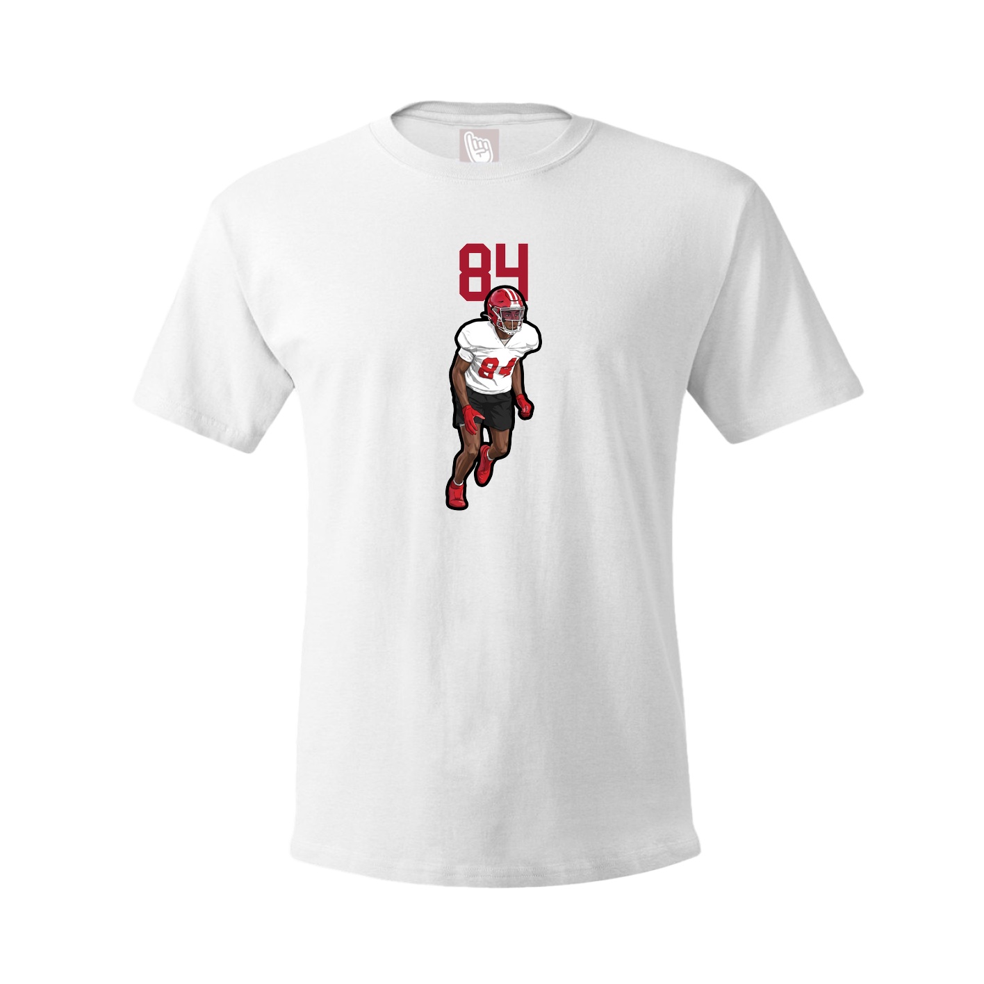Youth Tee — Number Top in White