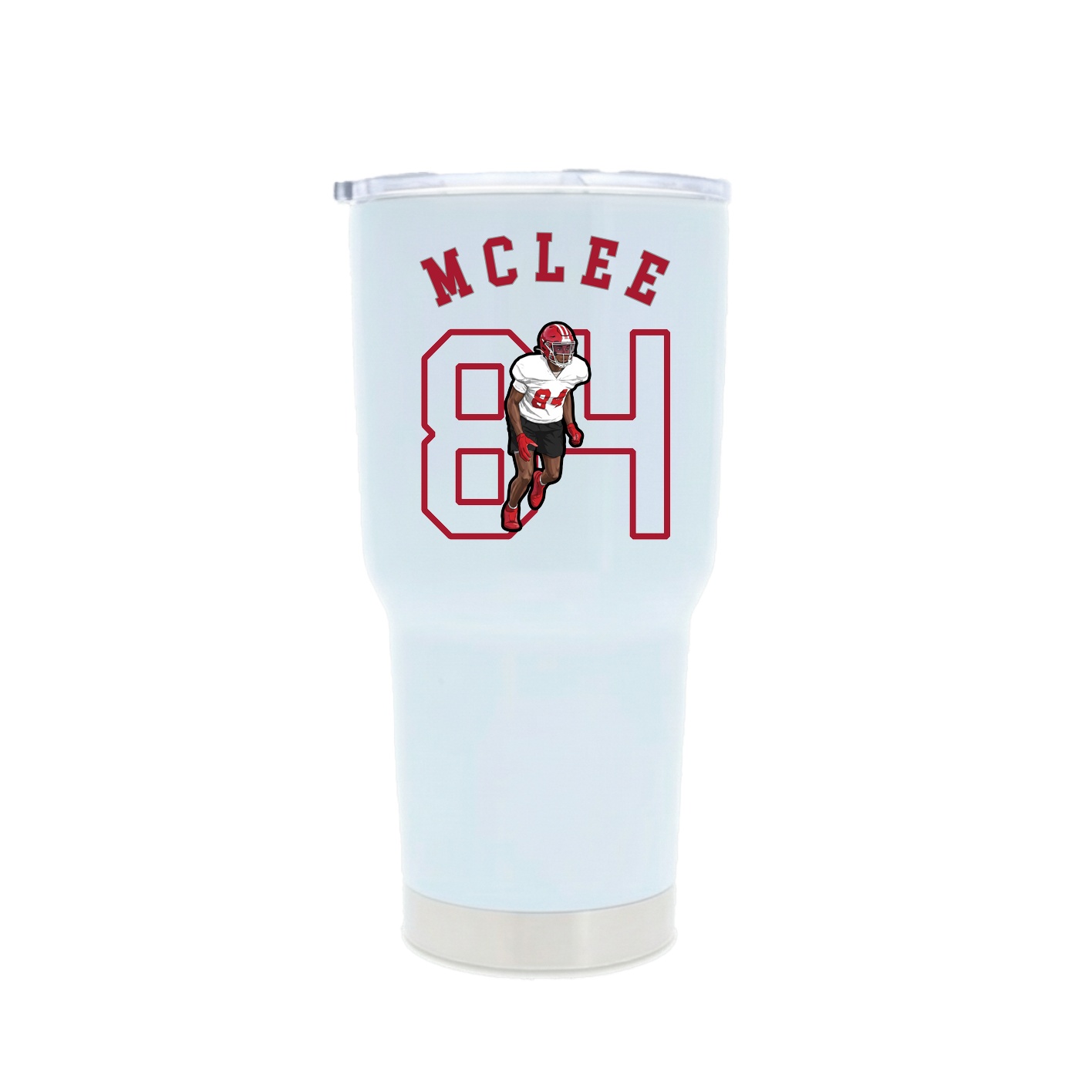 30oz Stainless Steel Tumbler — Shirsey Arch in White
