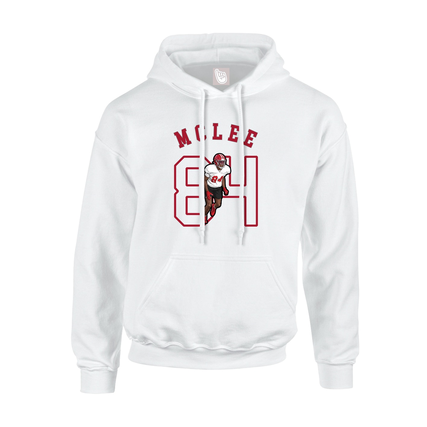 Youth Hoodie — Shirsey Arch in White