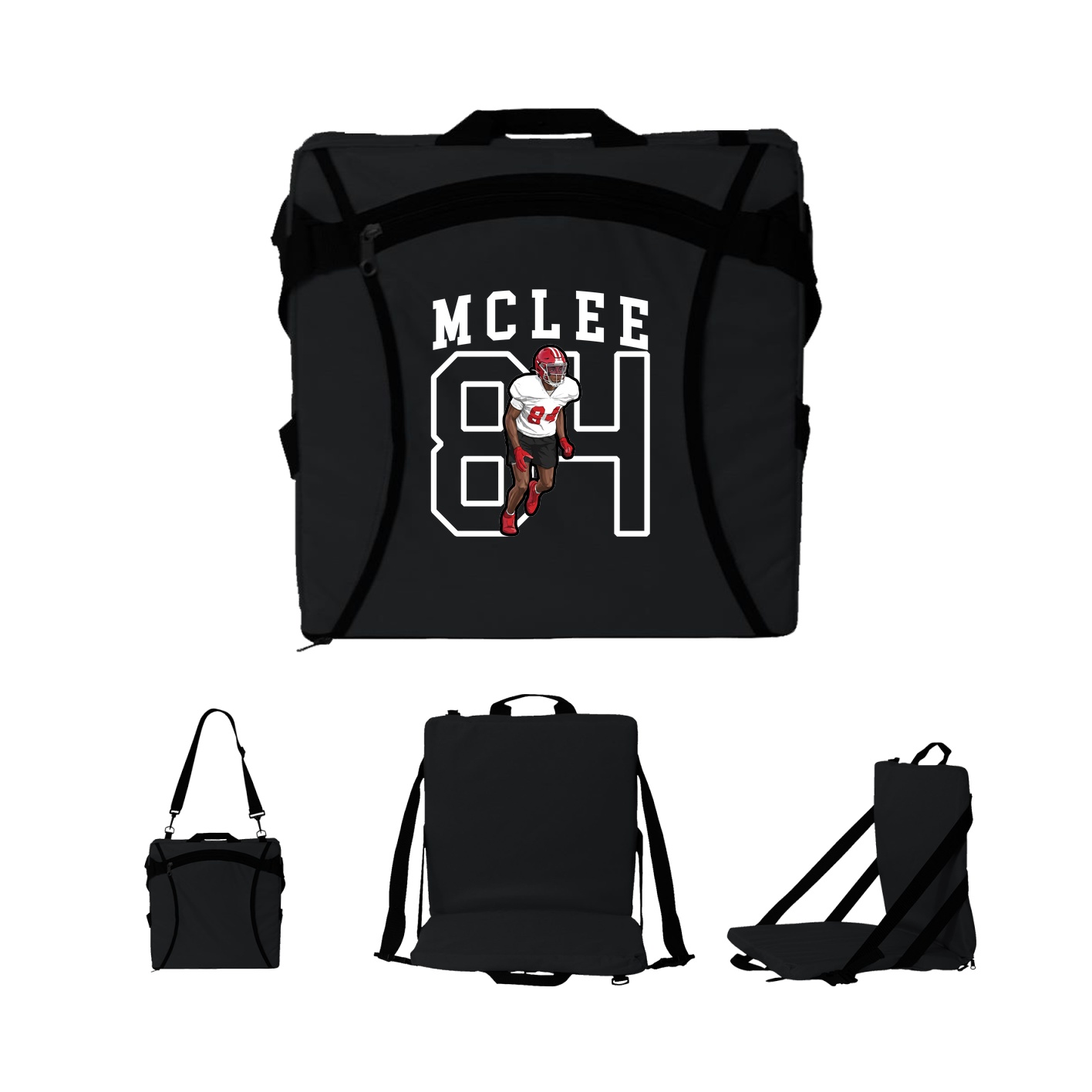 Folding Stadium Seat — Shirsey in Black