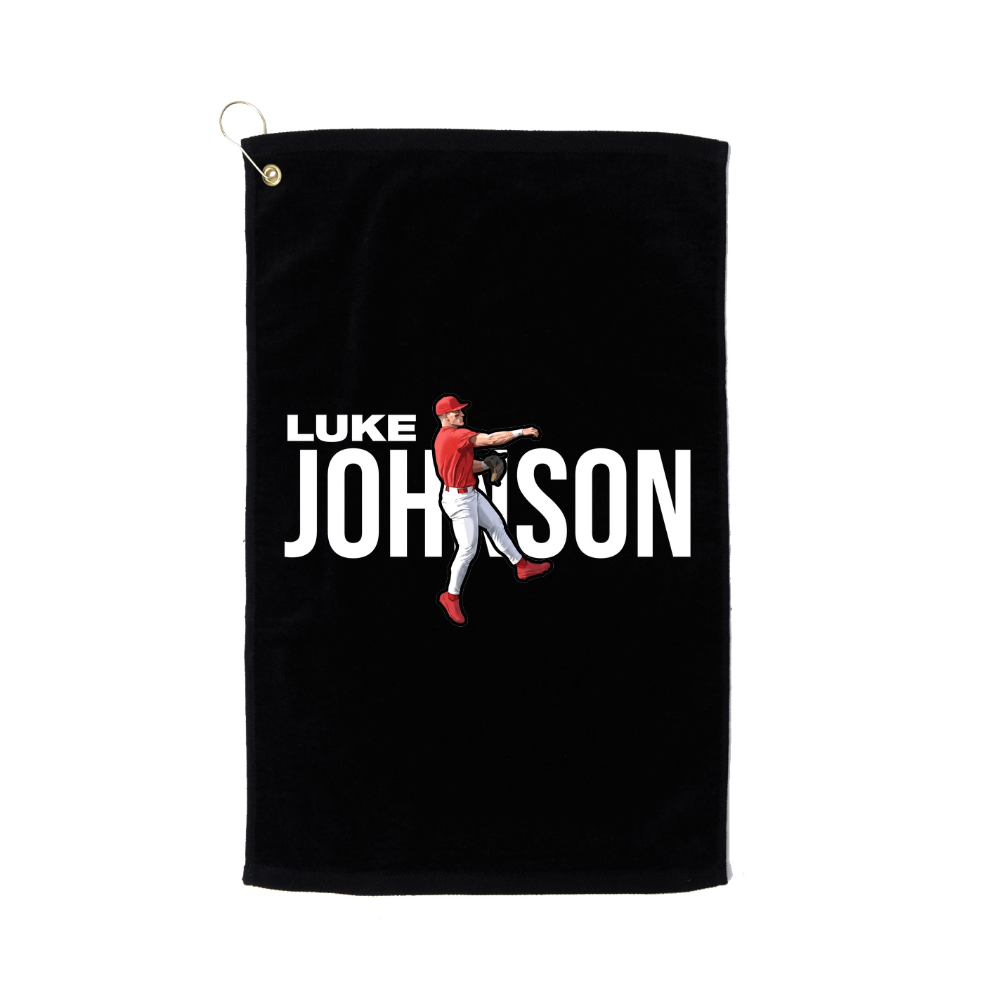 Golf Towel — Player Name in Black