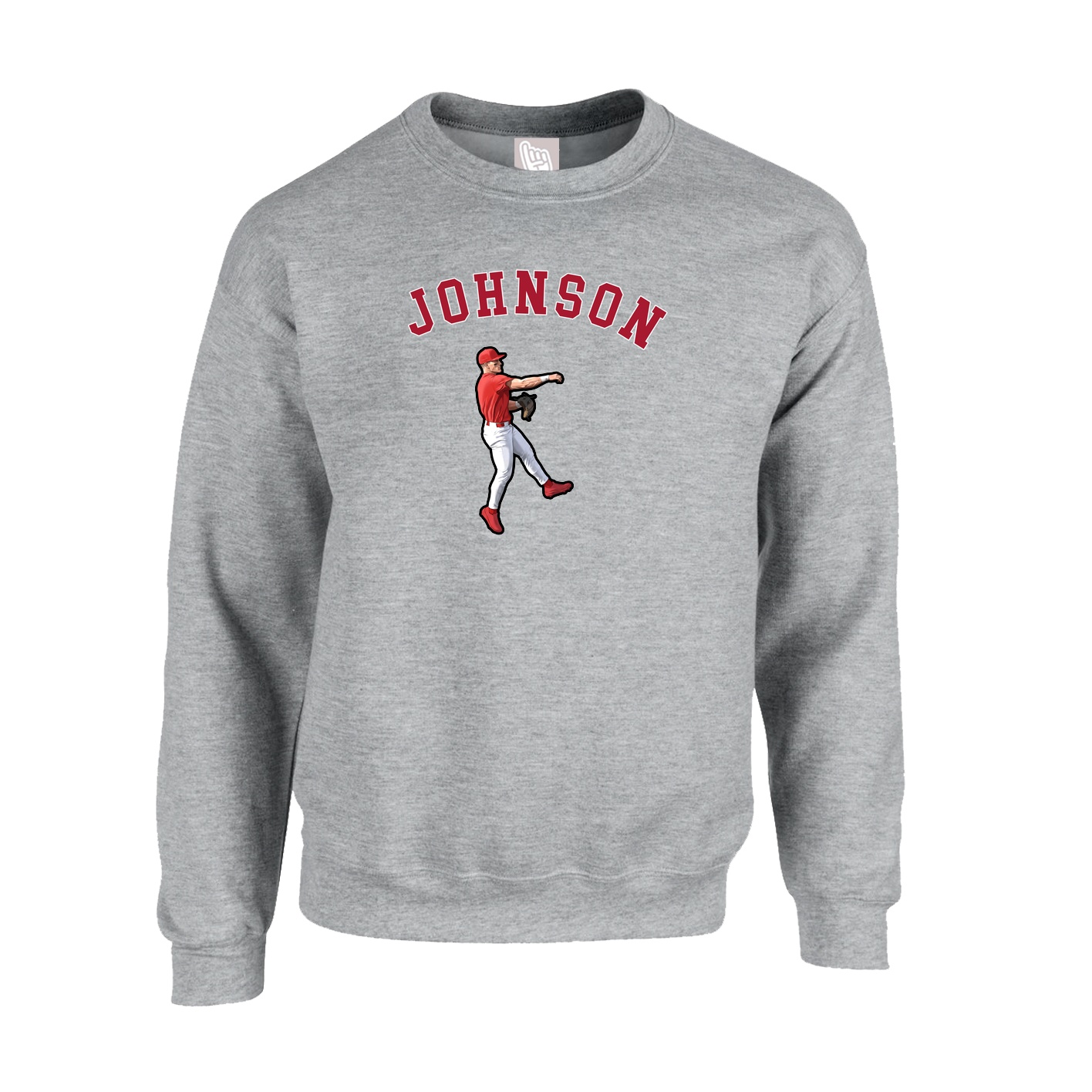 Fleece Crew — Shirsey Arch in Grey