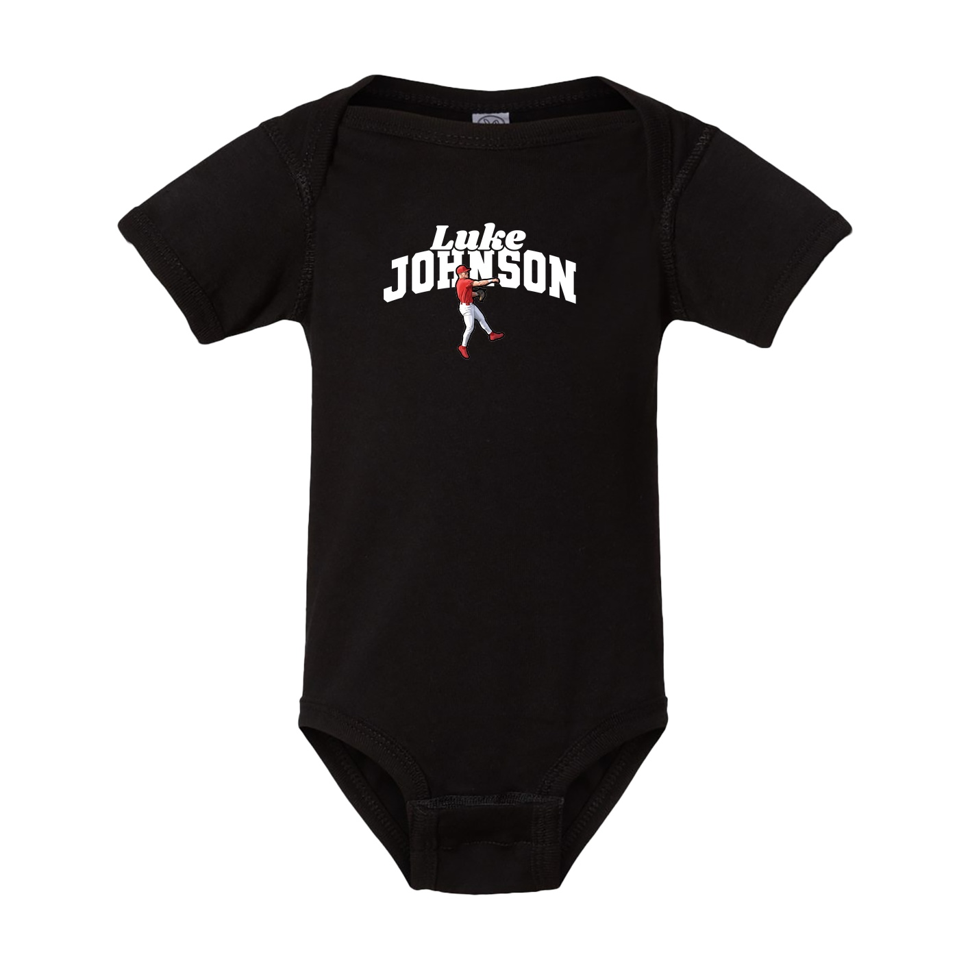 Baby Onesie — Signature Arch in Black