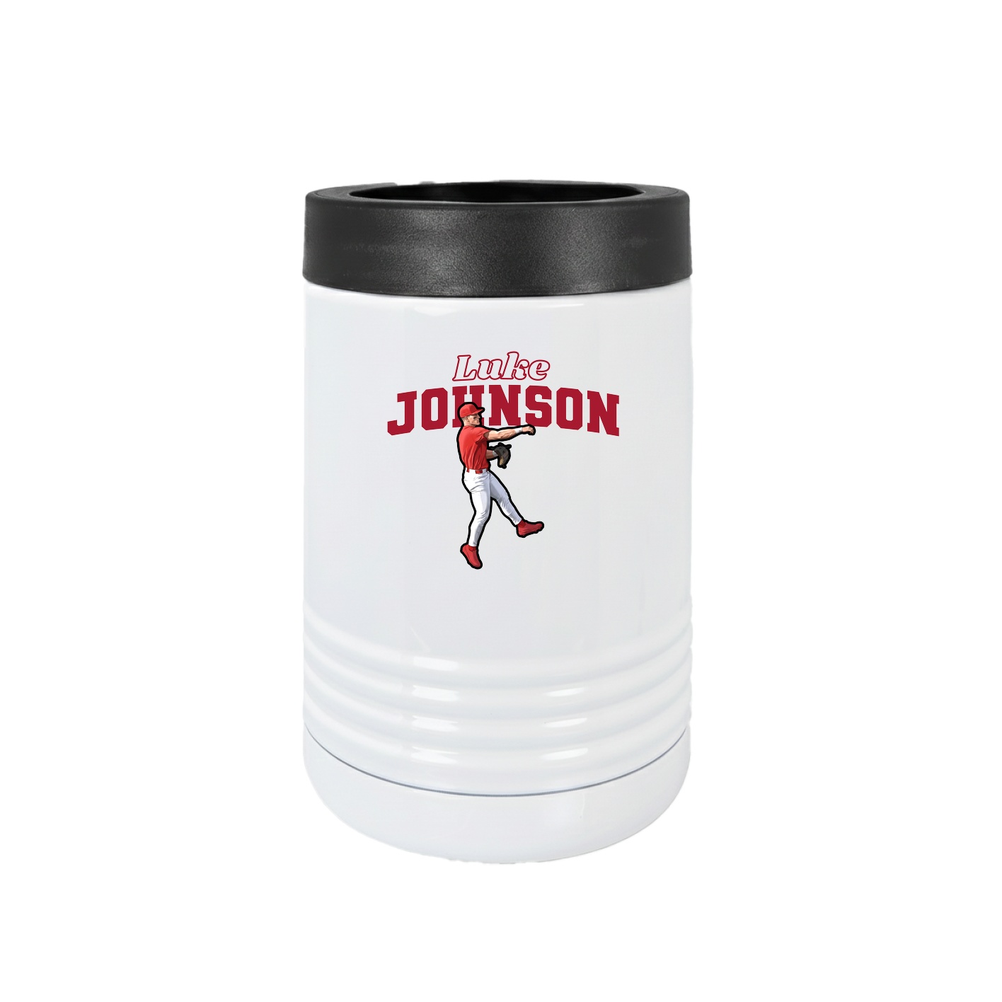 Beverage Holder — Name Arch in White