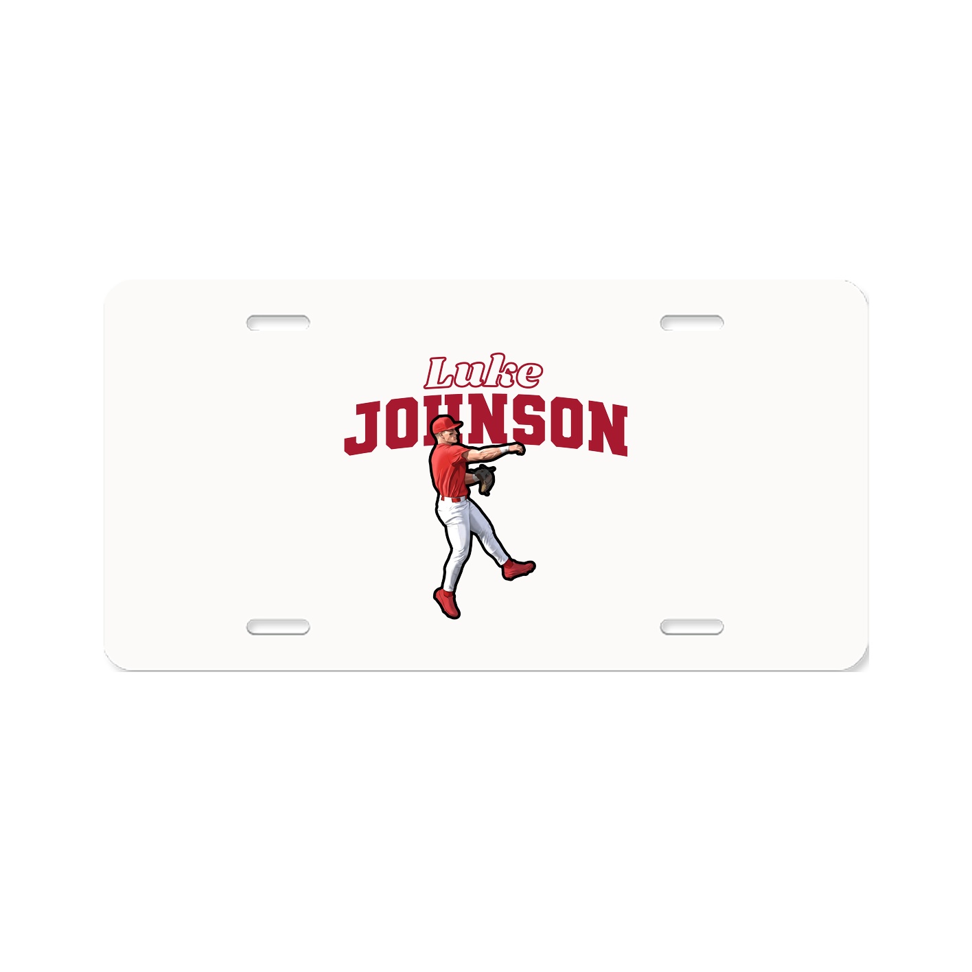 License Plate — Name Arch in Classic