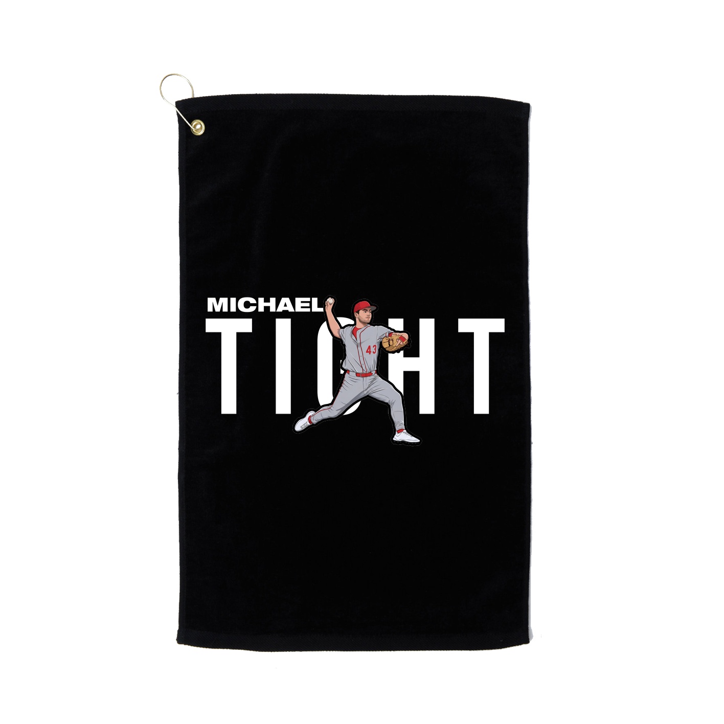Golf Towel — Player Name in Black