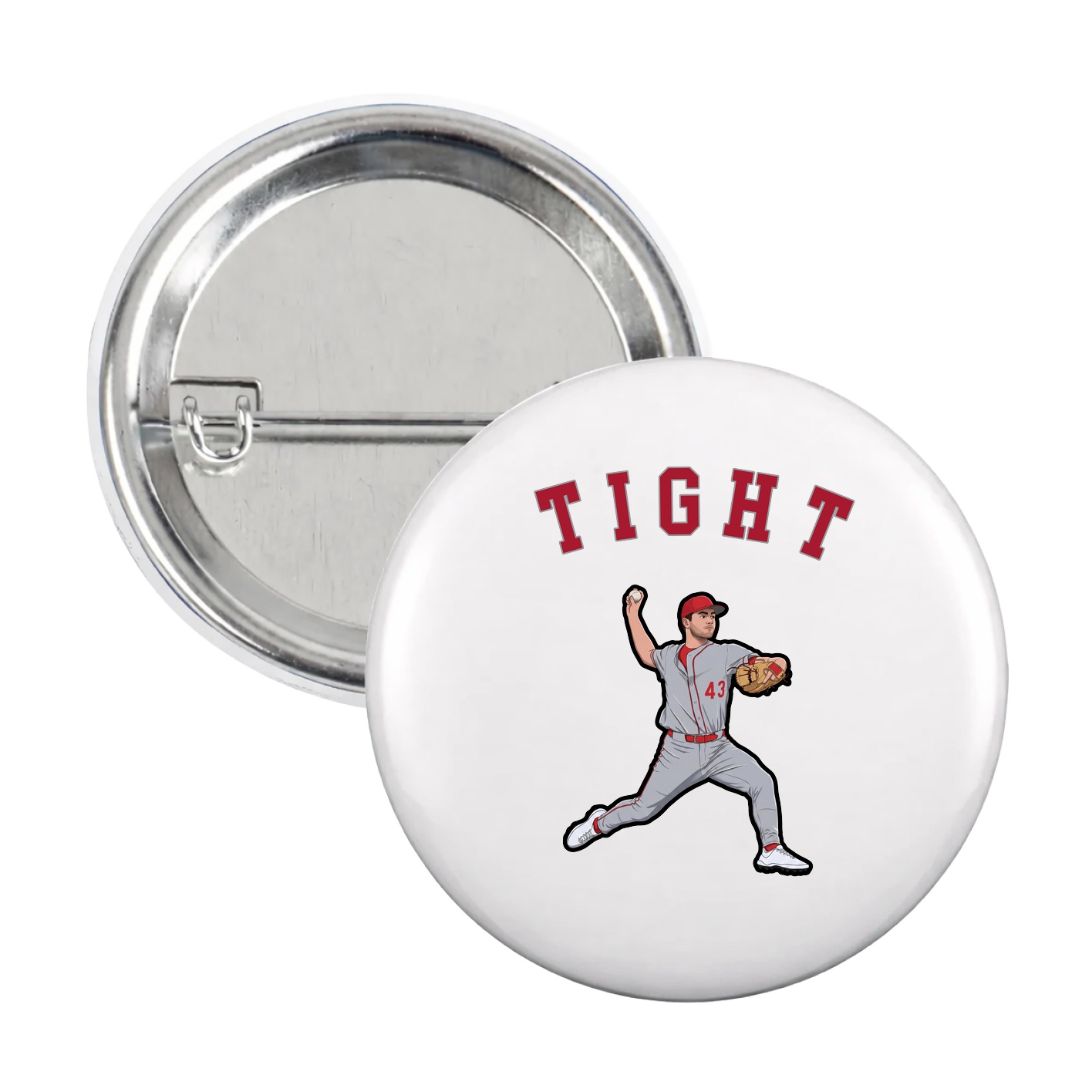 Game Day Button — Shirsey Arch in White