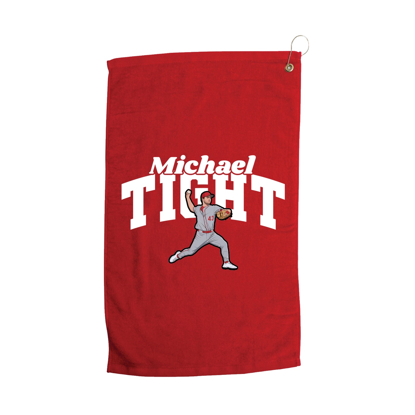 Golf Towel — Signature Arch in Red