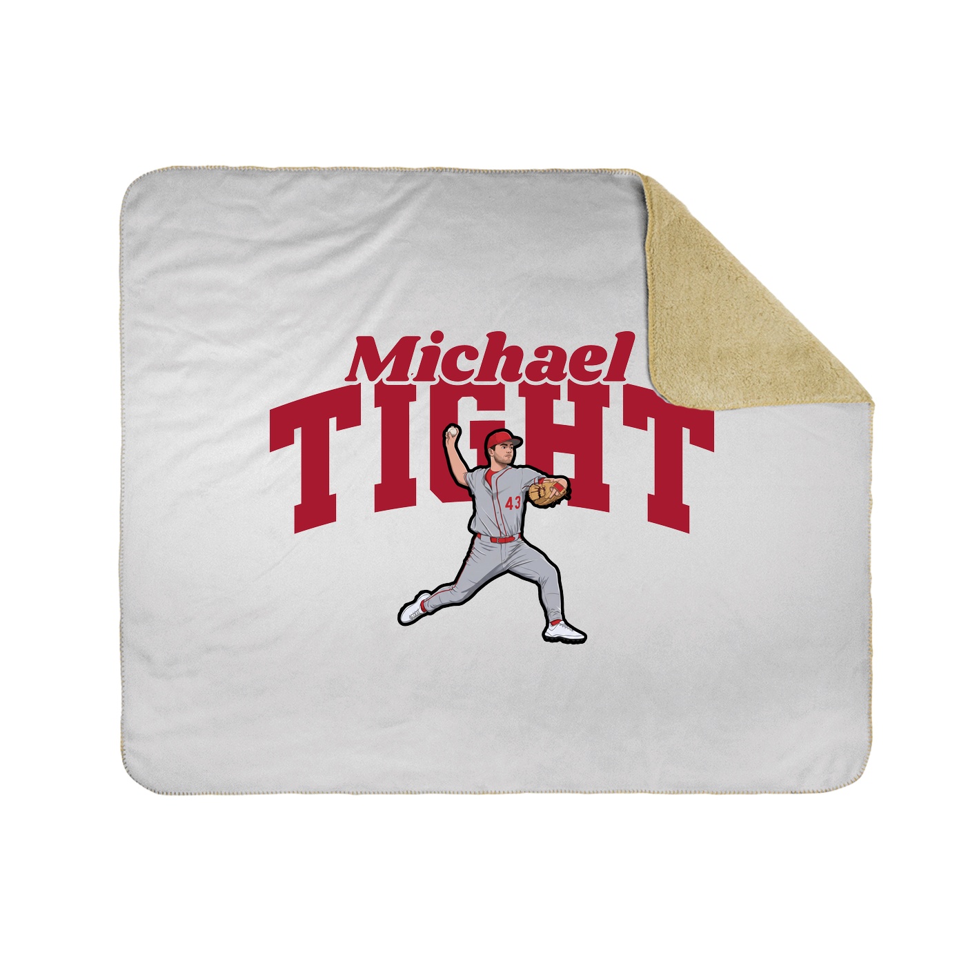 Throw Blanket — Signature Arch in White
