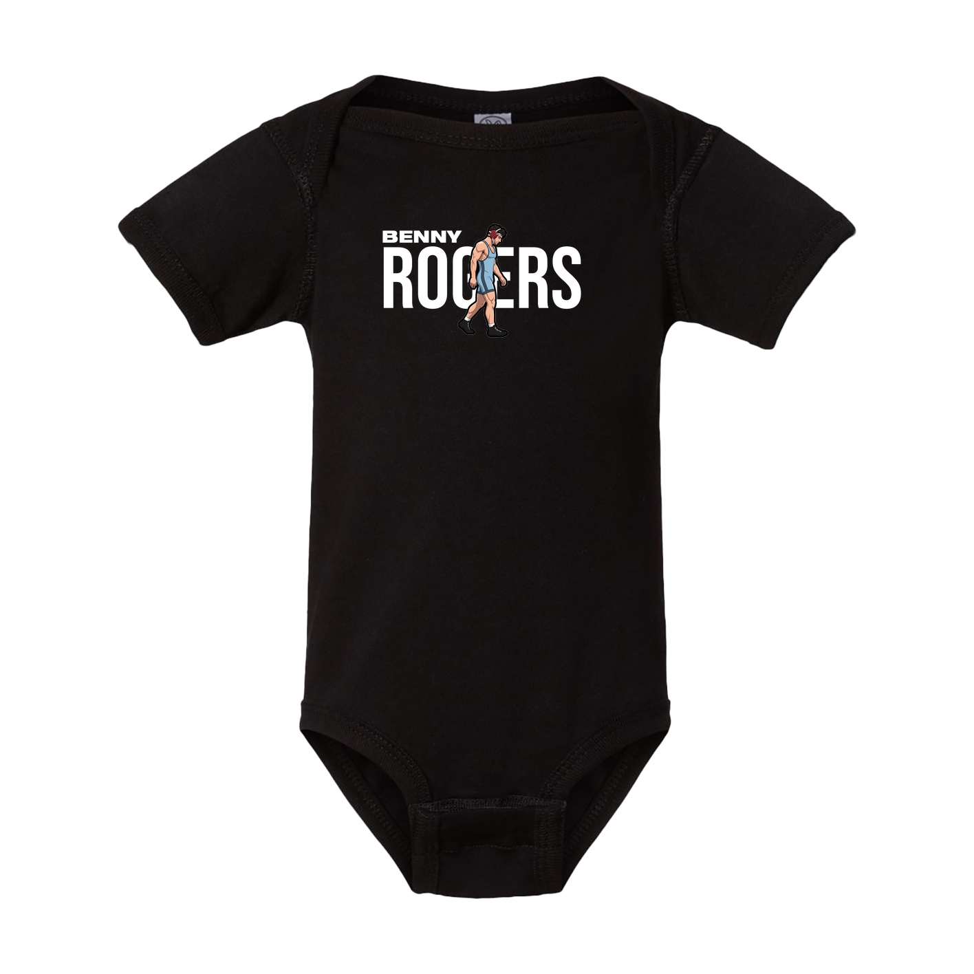 Baby Onesie — Player Name in Black