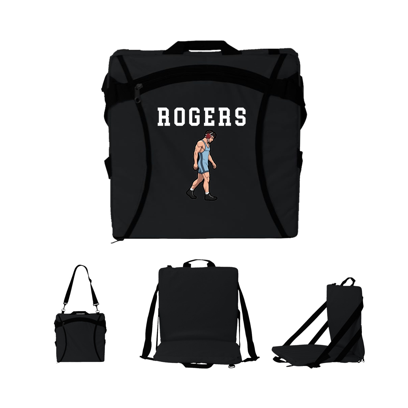 Folding Stadium Seat — Shirsey in Black