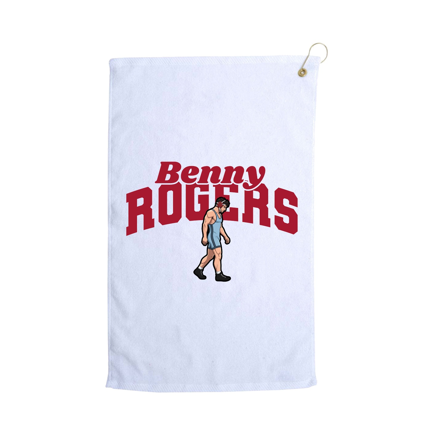 Golf Towel — Signature Arch in White