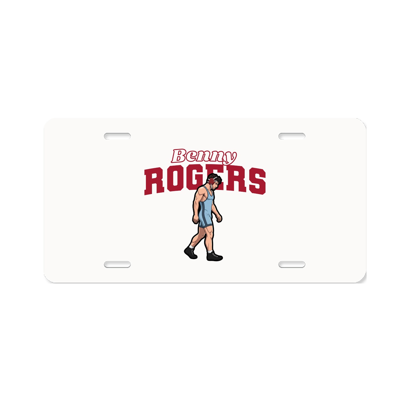 License Plate — Name Arch in Classic
