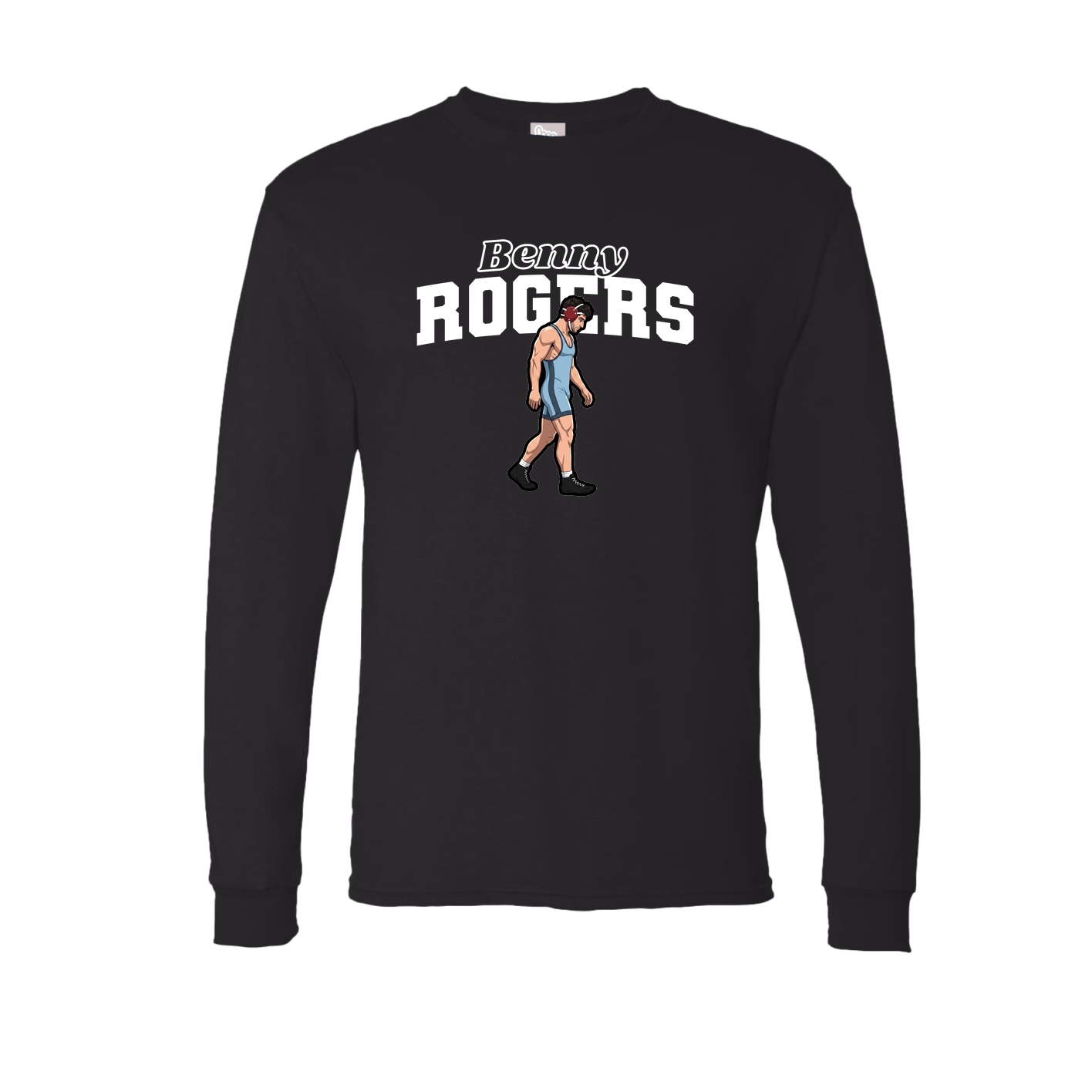 Long Sleeve Tee — Name Arch in Black