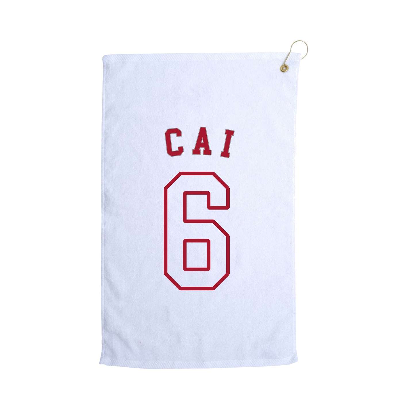 Golf Towel — Shirsey Arch in White