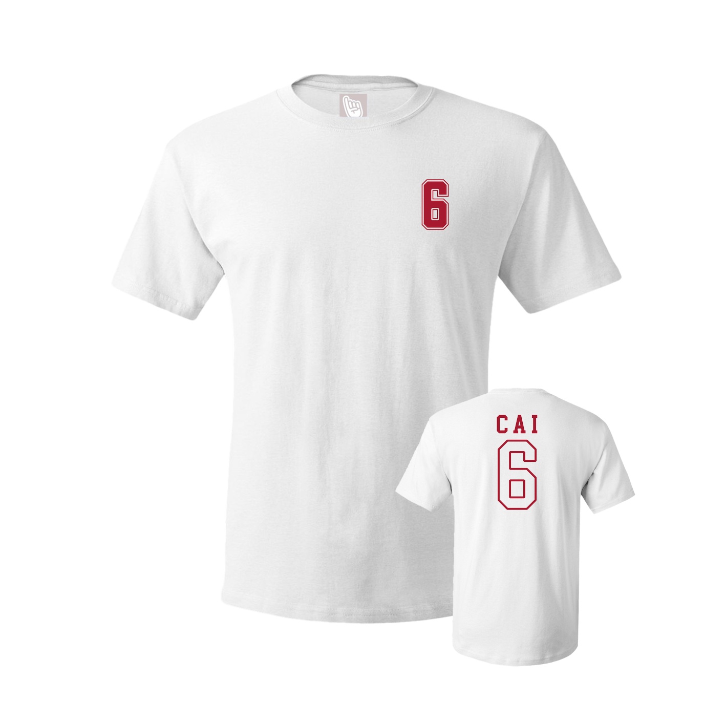 Youth Tee — Chest Back in White