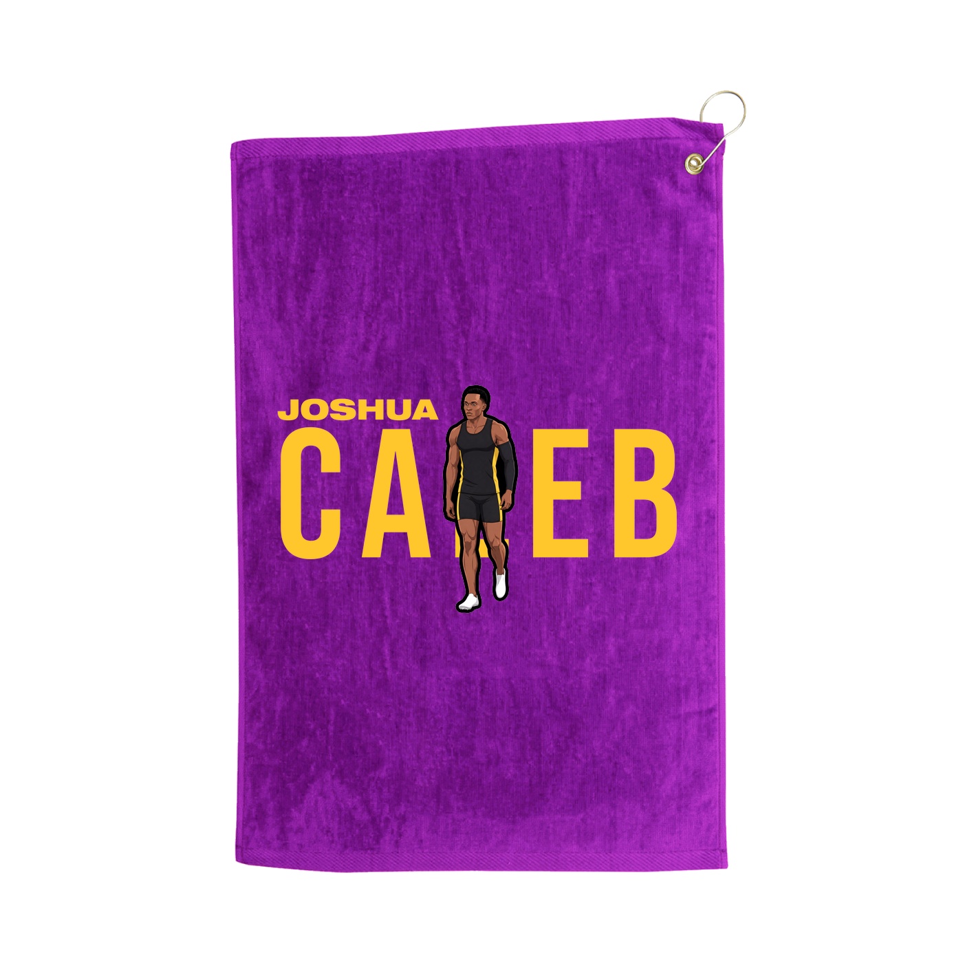 Golf Towel — Player Name in Purple