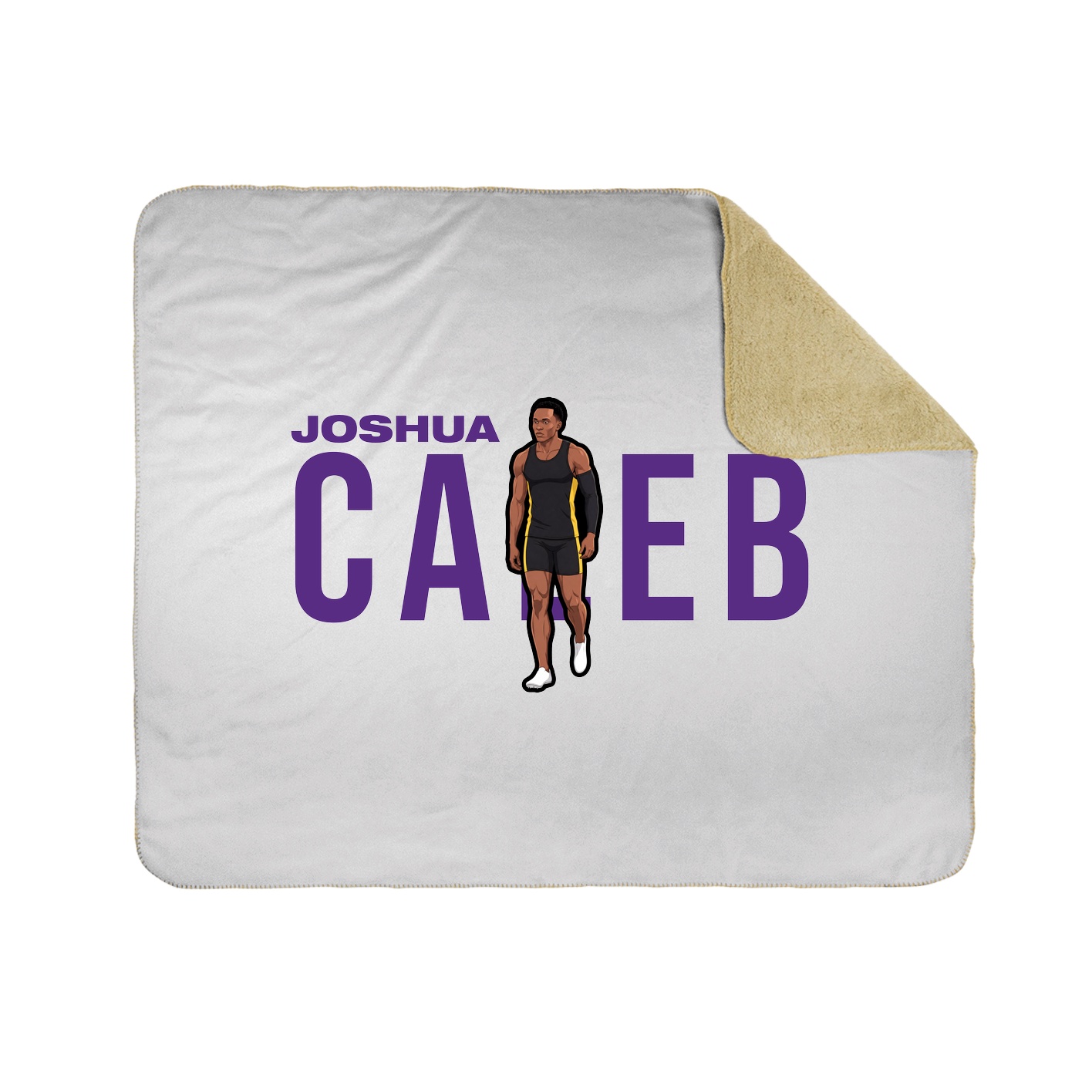 Throw Blanket — Player Name in White