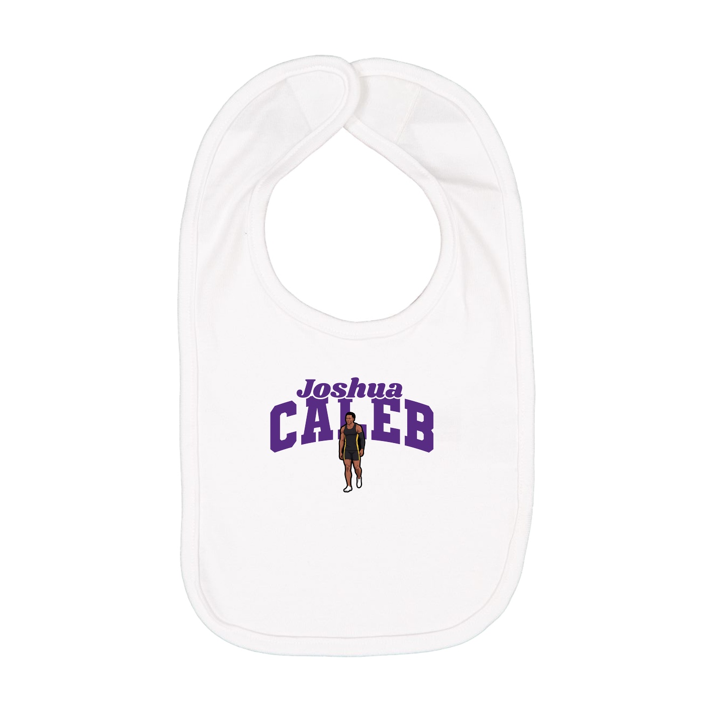 Infant Bib — Signature Arch in White