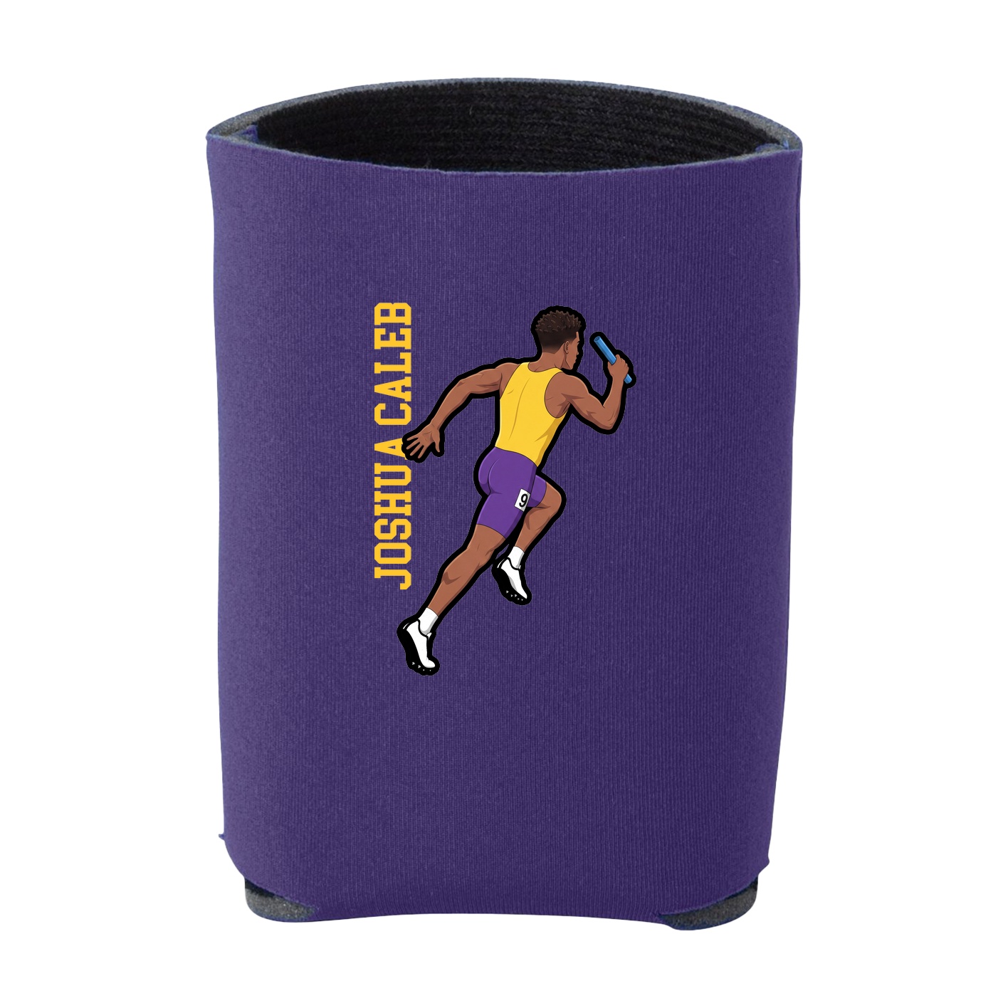 Can Holder — Name Vertical in Purple