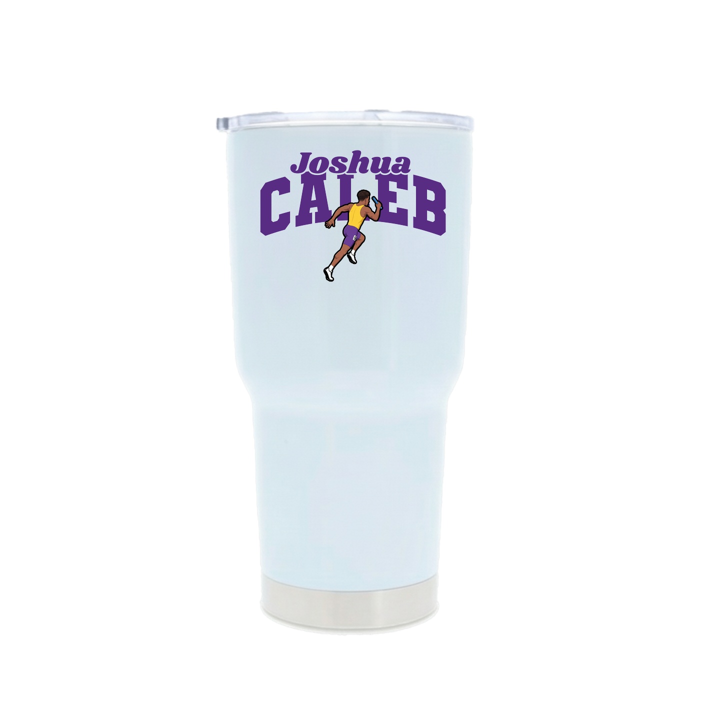 30oz Stainless Steel Tumbler — Signature Arch in White