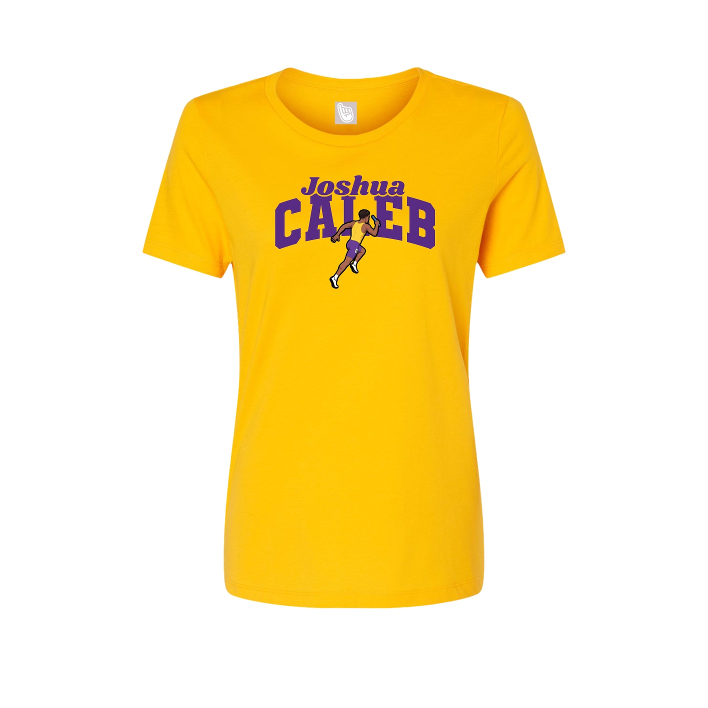 Fitted Women's Tee — Signature Arch in Gold