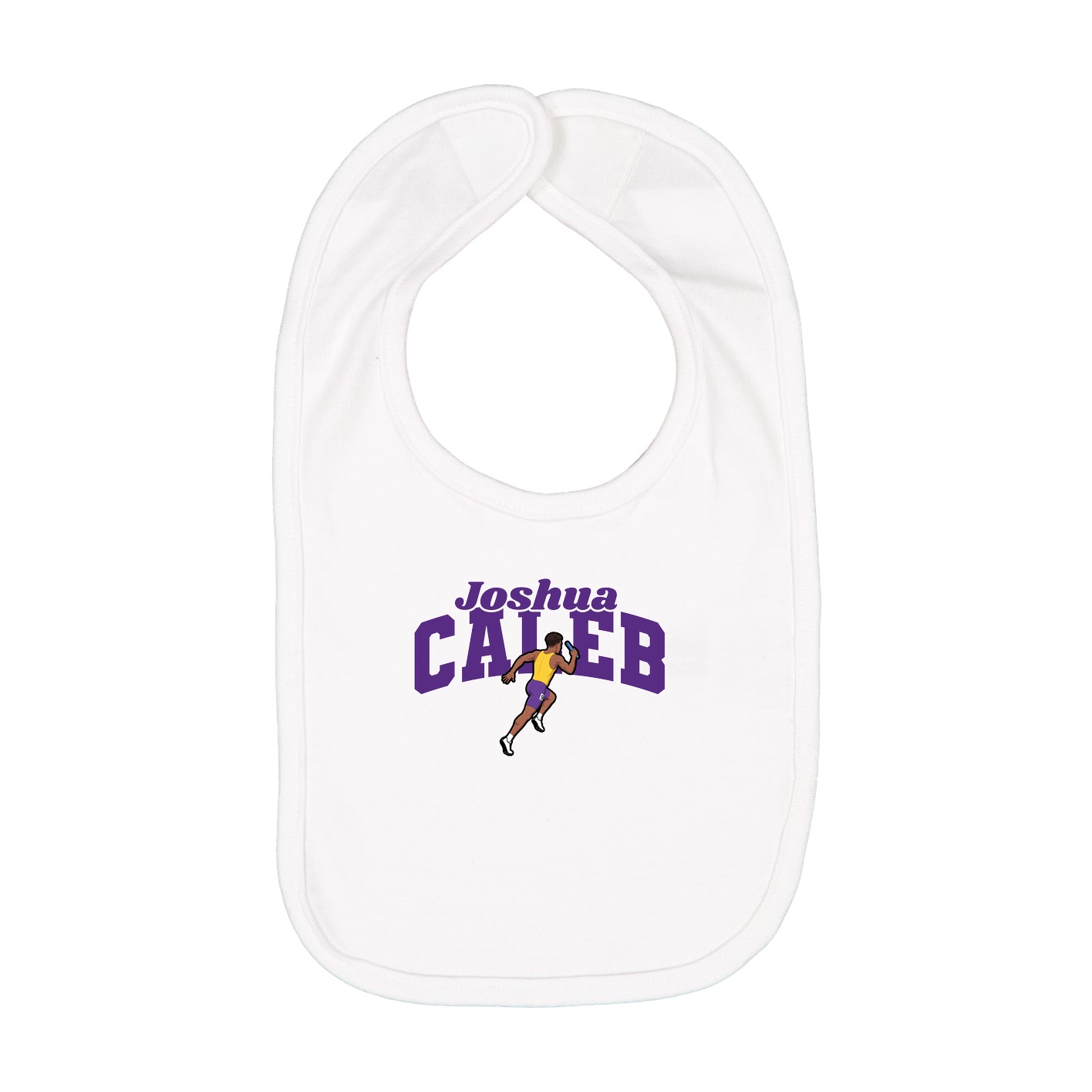 Infant Bib — Signature Arch in White