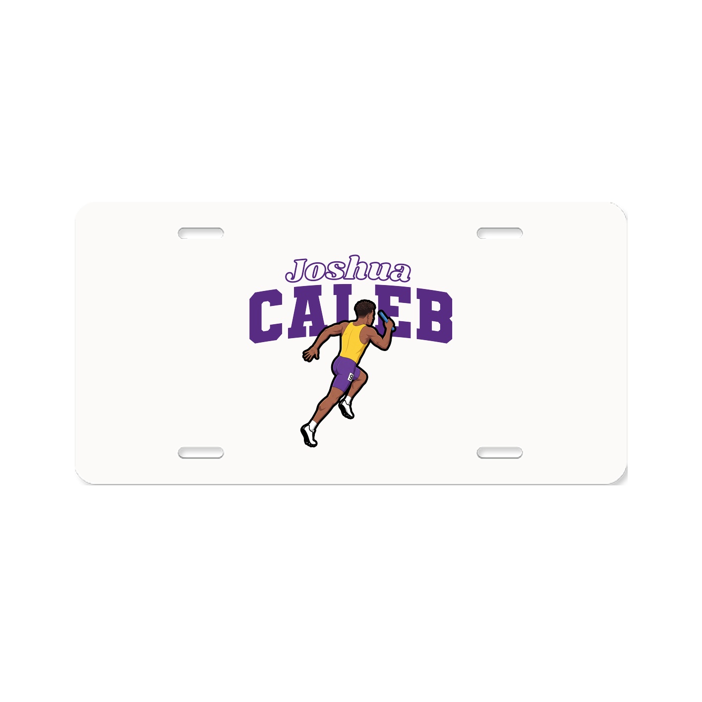 License Plate — Name Arch in Classic