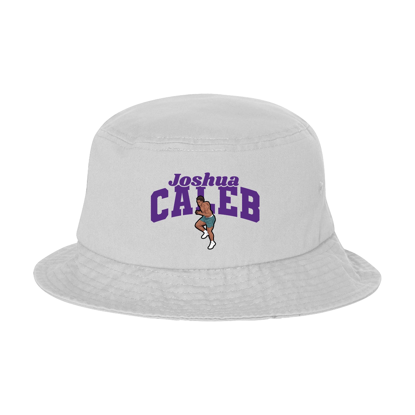 Bucket Cap — Signature Arch in White
