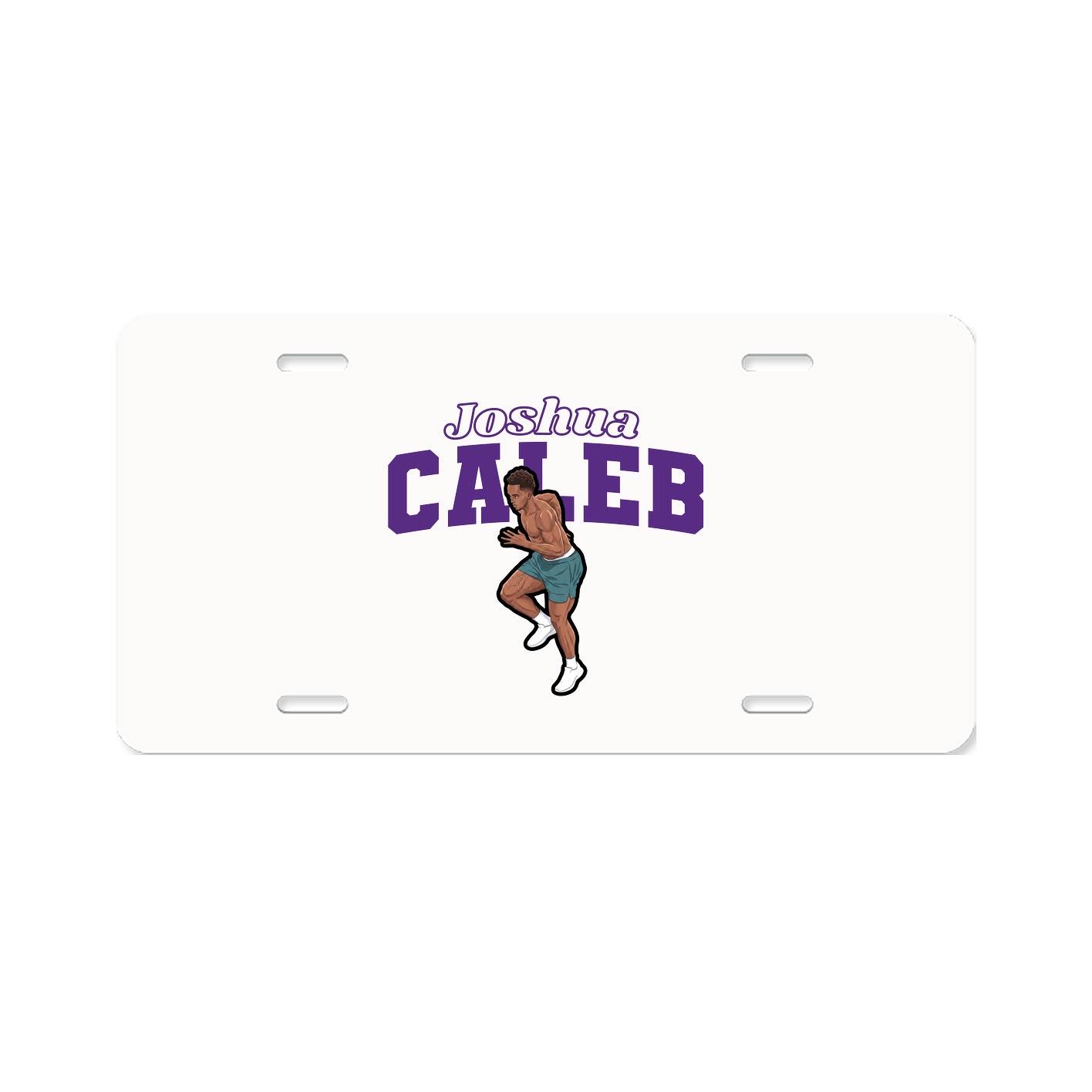 License Plate — Name Arch in Classic
