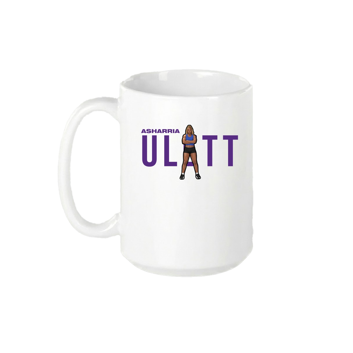 15oz Coffee Mug — Player Name in White