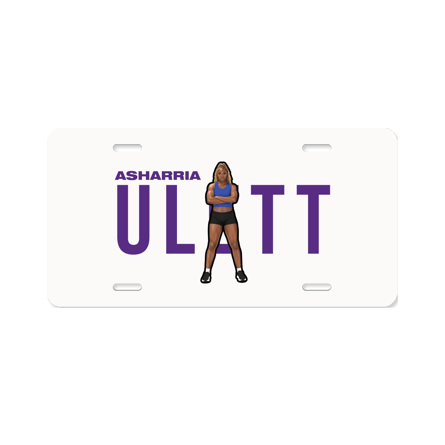 License Plate — Player Name in Classic