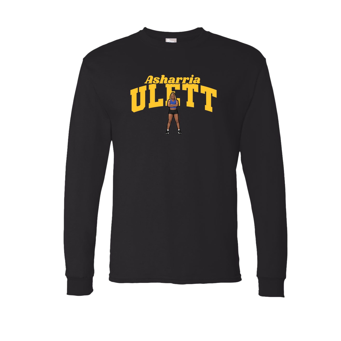 Long Sleeve Tee — Signature Arch in Black