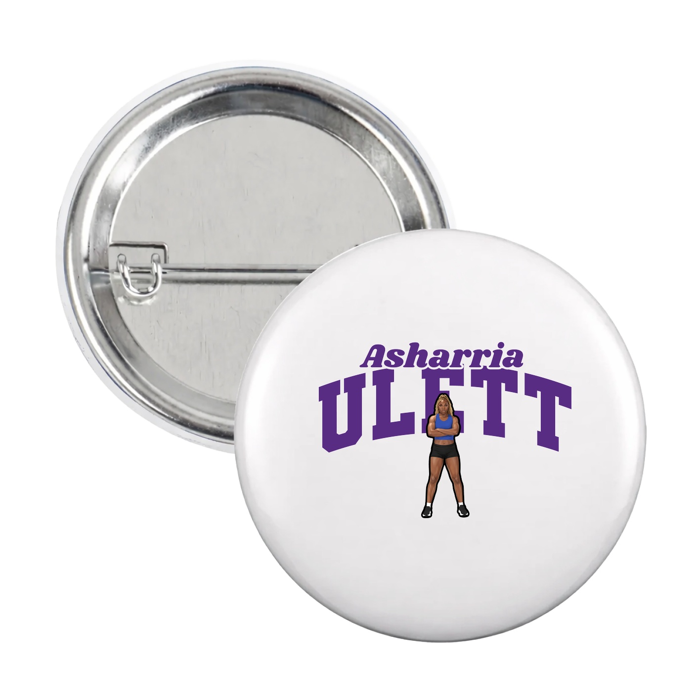 Game Day Button — Signature Arch in White