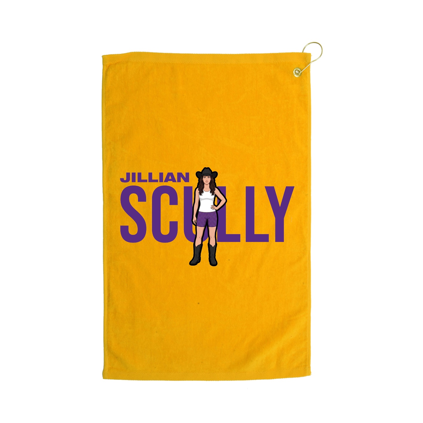 Golf Towel — Player Name in Gold