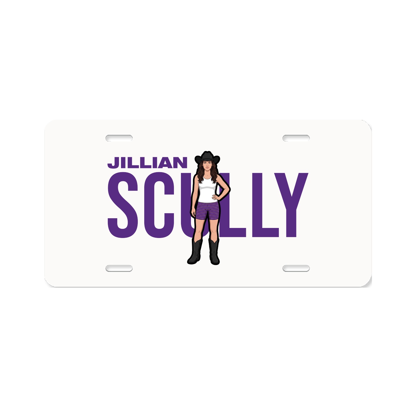 License Plate — Player Name in Classic