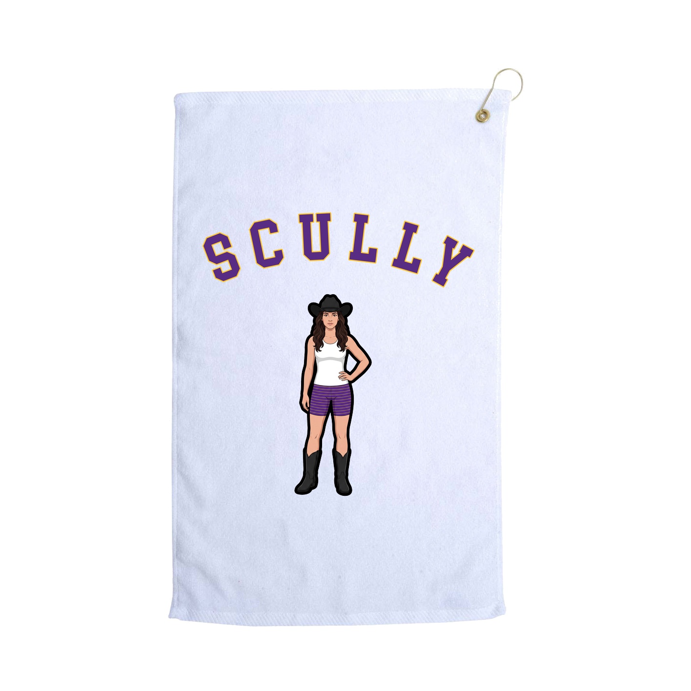 Golf Towel — Shirsey Arch in White