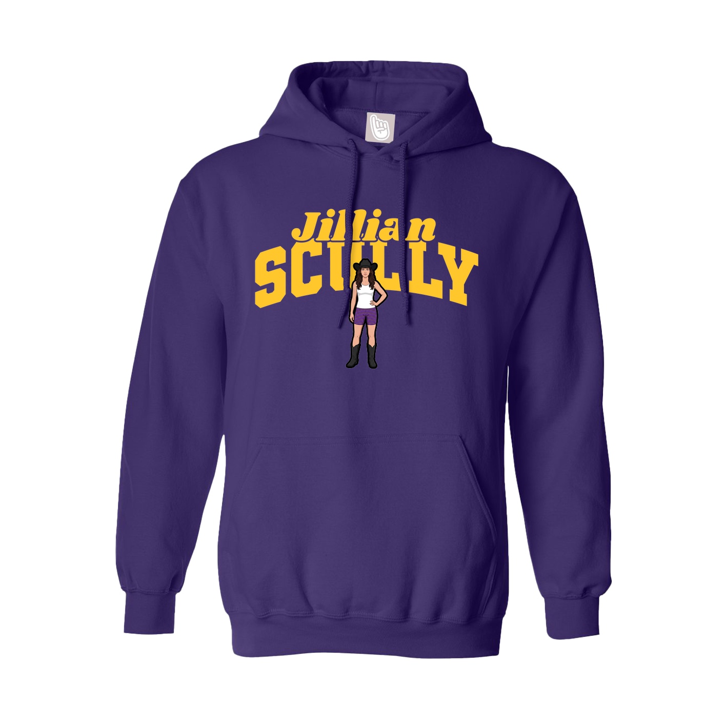 Hoodie — Signature Arch in Purple